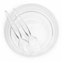 Buy 🧨 Riviera Maison Rivièra Maison ☀️ Summer Breeze Salatschüssel Mit Salatbesteck - Ø 29 Cm - Höhe 10 Cm - Transparent 🌟 -Rosendahl-Shop unnamed file 1062