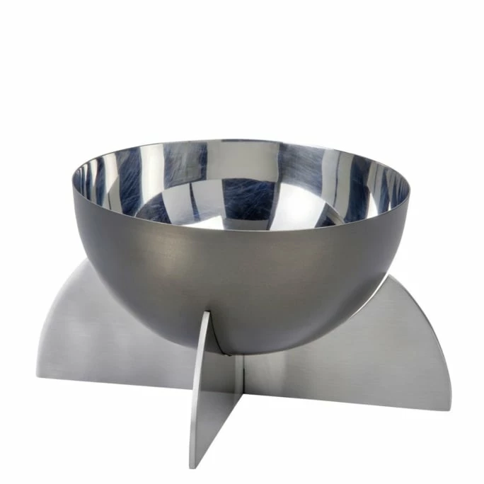 Coupon 🤩 Lambert Alta Tiefe Schale - Ø 25 Cm - Höhe 12 Cm - Matt Silber-dunkelbronze 😀 3 Coupon 🤩 Lambert Alta Tiefe Schale - Ø 25 Cm - Höhe 12 Cm - Matt Silber-dunkelbronze 😀