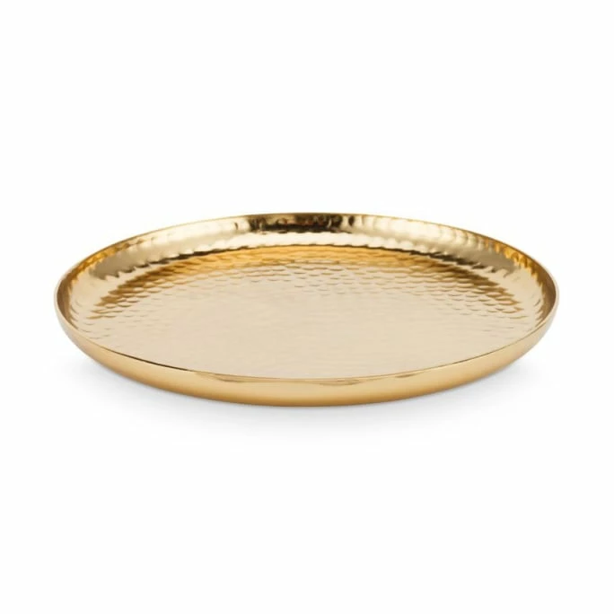 Discount 🎁 VTwonen Metal Plate Dekoteller - Ø 22 Cm - Höhe 1,5 Cm - Goldfarben 🔥 3 Discount 🎁 VTwonen Metal Plate Dekoteller - Ø 22 Cm - Höhe 1,5 Cm - Goldfarben 🔥