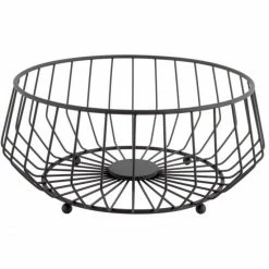 Buy 👍 Present Time Linea Kink Obstkorb - Höhe 14,5 Cm - Ø 30 Cm - Black 🔥