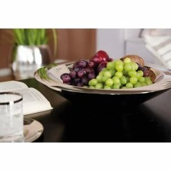 Deals 😀 Fink Living Fink VISTO Schale - Ø 43 Cm – Höhe 8 Cm - Silberfarben 🥰 -Rosendahl-Shop unnamed file 113