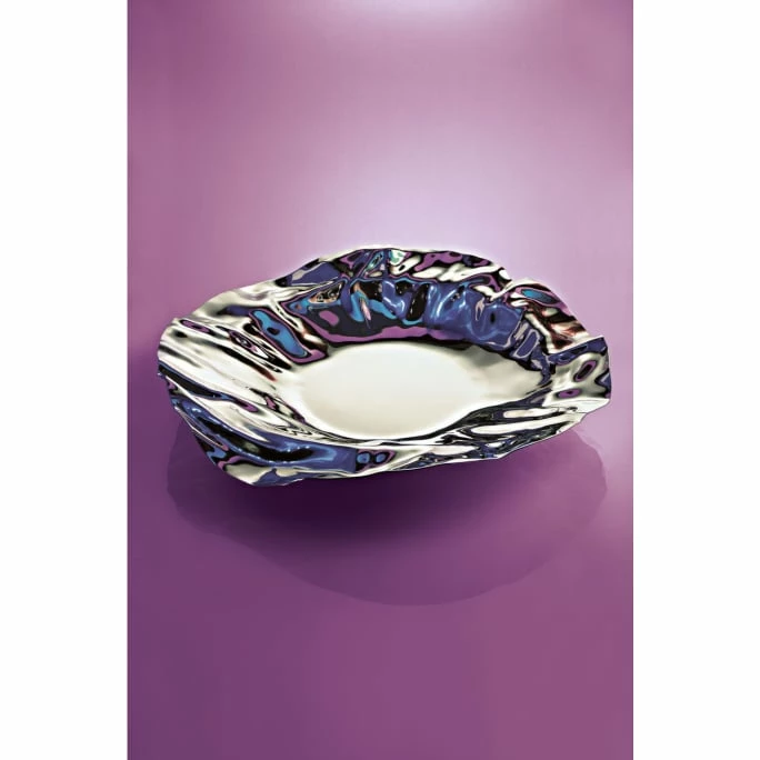 Wholesale 🌟 Alessi 90085 PORT SCHALE - Ø 37 Cm - H 6 Cm - Silber 😍 3 Wholesale 🌟 Alessi 90085 PORT SCHALE - Ø 37 Cm - H 6 Cm - Silber 😍