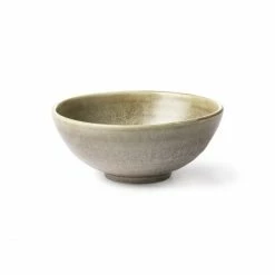 New 😍 HK Living Kyoto Ceramics Rustic Salatschüssel - 18x18x7 Cm - Green-grey ⭐