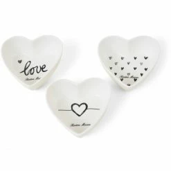 Flash Sale 😉 Riviera Maison Rivièra Maison Lovely Heart Schälchen Im 3er-Set - 3er-Set - 9,5x11,5x3 Cm - Weiß 💯