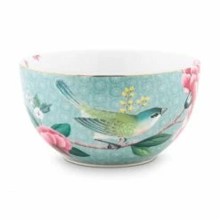 New 😉 Pip Studio Blushing Birds Schale - Ø 12 Cm - Blue ⌛