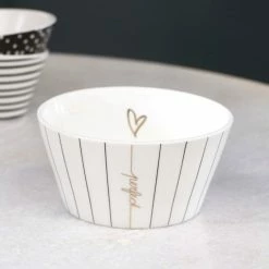 Cheap 🥰 Riviera Maison Rivièra Maison Dots & Stripes Perfect Heart Schüssel M - Ø 14 Cm - Höhe 8 Cm - Weiß 🤩 -Rosendahl-Shop unnamed file 1524