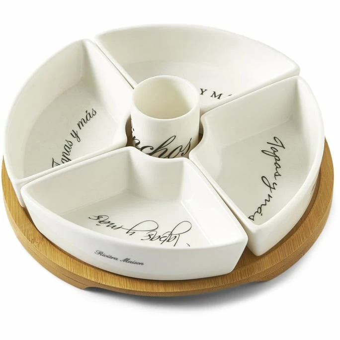 Deals 🌟 Riviera Maison Rivièra Maison Tapas Y Más Partyplatte - 6-teilig - Ø 22 Cm - Höhe 7 Cm - Weiß 💯 3 Deals 🌟 Riviera Maison Rivièra Maison Tapas Y Más Partyplatte - 6-teilig - Ø 22 Cm - Höhe 7 Cm - Weiß 💯