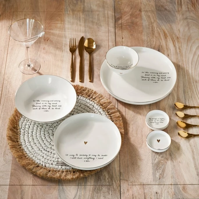 New 🛒 Riviera Maison Rivièra Maison Sweet Poem Schale - Ø 12 Cm - Höhe 6,5 Cm - Weiß 🎁 6 New 🛒 Riviera Maison Rivièra Maison Sweet Poem Schale - Ø 12 Cm - Höhe 6,5 Cm - Weiß 🎁 - Image 4