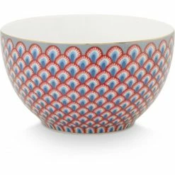 Best Pirce 😉 Pip Studio Flower Festival Schale - Ø 9,5 Cm - Red-light Blue ✔️