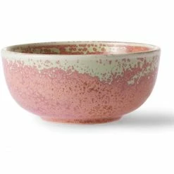 Best Sale 🎁 HK Living Chef Ceramics Bowl Keramikschale - 200 Ml - Ø 11,2 Cm - 11,2x11,2x5 Cm - Rustic Pink 😉