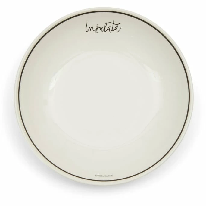 Promo 😉 Riviera Maison Rivièra Maison La Dolce Vita Salatschüssel - Ø 25,5 Cm - Höhe 5 Cm - Weiß 🎉 3 Promo 😉 Riviera Maison Rivièra Maison La Dolce Vita Salatschüssel - Ø 25,5 Cm - Höhe 5 Cm - Weiß 🎉