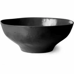 Best Sale 😀 HK Living Bold & Basic Ceramics Porzellan-Schüssel 2er-Set - 2er-Set: Large - Ø 17 Cm - 17x17x6,8 Cm - Black 🔔