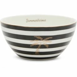 Discount 🤩 Riviera Maison Rivièra Maison 🌞 Summerlicious Schale - Ø 14,5 Cm - Höhe 7 Cm - Schwarz-weiß 🛒