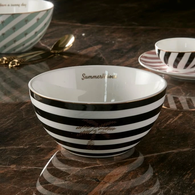 Discount 🤩 Riviera Maison Rivièra Maison 🌞 Summerlicious Schale - Ø 14,5 Cm - Höhe 7 Cm - Schwarz-weiß 🛒 4 Discount 🤩 Riviera Maison Rivièra Maison 🌞 Summerlicious Schale - Ø 14,5 Cm - Höhe 7 Cm - Schwarz-weiß 🛒 - Image 2