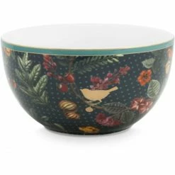 Brand new 🔔 Pip Studio Winter Wonderland Overall Schüssel - Ø 12 Cm - Dark Blue ❤️