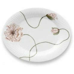 Rosendahl-Shop 17 Brand new 👍 Kähler Design 🔨 Hammershøi Poppy Servierplatte - 1 Stück - 2,6x22,5x28,5 Cm - Weiss 🛒