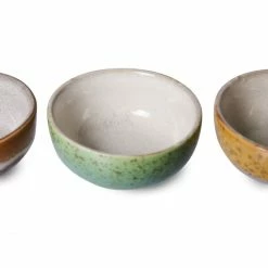 Deals 🌟 HK Living 70's Ceramics Schalen XS 4er-Set - 4er-Set à 8,3x8,3x3,8 Cm - Multicolour ❤️ -Rosendahl-Shop unnamed file 322