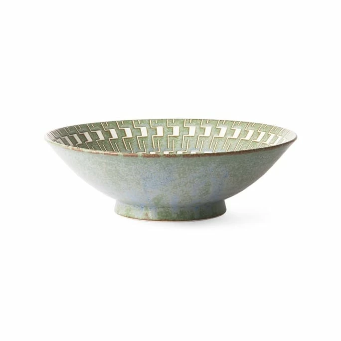 Best deal ❤️ HK Living Kyoto Ceramics Japanese Keramikschale - 25 X 25 X 7,8 Cm - Green-white ❤️ 4 Best deal ❤️ HK Living Kyoto Ceramics Japanese Keramikschale - 25 X 25 X 7,8 Cm - Green-white ❤️ - Image 2