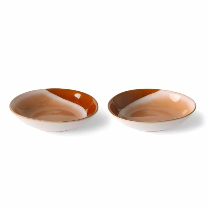 Discount 🌟 HK Living 70's Ceramic Hills Schale 2er-Set - 21,7x21x4,7 - 2-teilig - Hills 😉 4 Discount 🌟 HK Living 70's Ceramic Hills Schale 2er-Set - 21,7x21x4,7 - 2-teilig - Hills 😉 - Image 2
