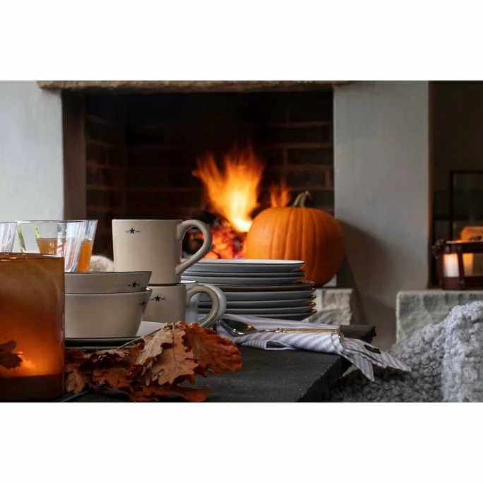 Wholesale ⭐ LEXINGTON Stoneware Bowl Schüssel - Ø 14 Cm - Beige-dark Blue 🔔 4 Wholesale ⭐ LEXINGTON Stoneware Bowl Schüssel - Ø 14 Cm - Beige-dark Blue 🔔 - Image 2