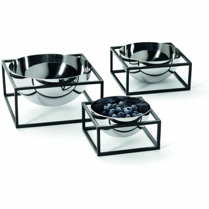 Budget 🛒 Philippi Solo Schale Mit Ständer - S Ø 13 Cm - Höhe 7,5 Cm - Schwarz/silberfarben 👍 4 Budget 🛒 Philippi Solo Schale Mit Ständer - S Ø 13 Cm - Höhe 7,5 Cm - Schwarz/silberfarben 👍 - Image 2