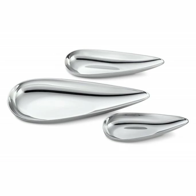 Buy 🔔 Philippi Blob Schalen-Set - 13,3x5,4 + 17x6,3 + 23x9 Cm - Silberfarben 👏 4 Buy 🔔 Philippi Blob Schalen-Set - 13,3x5,4 + 17x6,3 + 23x9 Cm - Silberfarben 👏 - Image 2