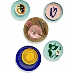 Deals 🔔 Serax Feast By Ottolenghi Schüssel 4er Set - 4 Schüsseln à ø 16 Cm - Höhe 7,5 Cm - Delicious Pink Swirl-stripes Blau 🌟 -Rosendahl-Shop unnamed file 538