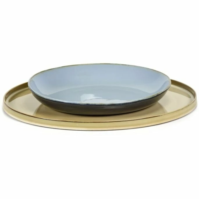 Best Sale 🤩 Serax Terres De Reves Servierschale - ø 29,5 Cm - Höhe 5 Cm - Blaugrau / Dunkelblau 👏 4 Best Sale 🤩 Serax Terres De Reves Servierschale - ø 29,5 Cm - Höhe 5 Cm - Blaugrau / Dunkelblau 👏 - Image 2