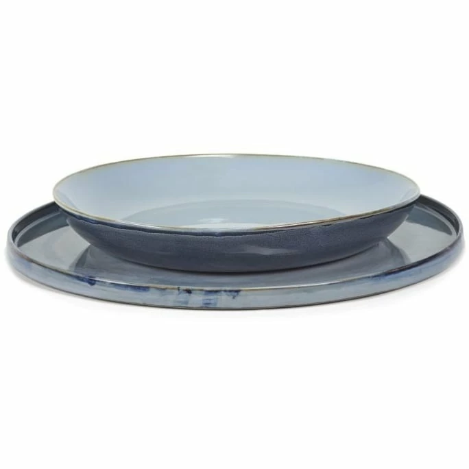 Best Sale 🤩 Serax Terres De Reves Servierschale - ø 29,5 Cm - Höhe 5 Cm - Blaugrau / Dunkelblau 👏 5 Best Sale 🤩 Serax Terres De Reves Servierschale - ø 29,5 Cm - Höhe 5 Cm - Blaugrau / Dunkelblau 👏 - Image 3
