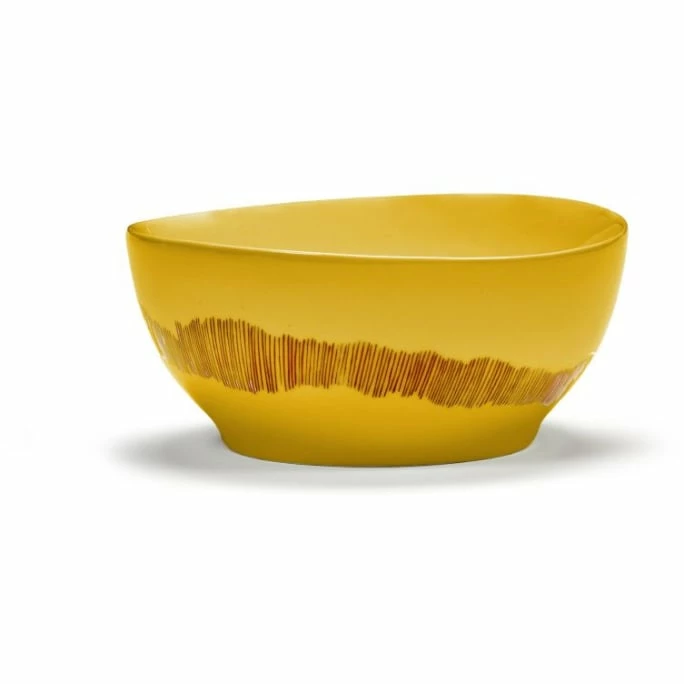 Buy 🔥 Serax Feast By Ottolenghi Schüssel 4er Set - 4 Schüsseln à ø 16 Cm - Höhe 7,5 Cm - Sunny Yellow Swirl-stripes Rot 😉 4 Buy 🔥 Serax Feast By Ottolenghi Schüssel 4er Set - 4 Schüsseln à ø 16 Cm - Höhe 7,5 Cm - Sunny Yellow Swirl-stripes Rot 😉 - Image 2