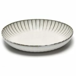 Outlet ⌛ Serax Inku Servierschüssel - ø 27 Cm - Höhe 5 Cm - Weiß 🎁