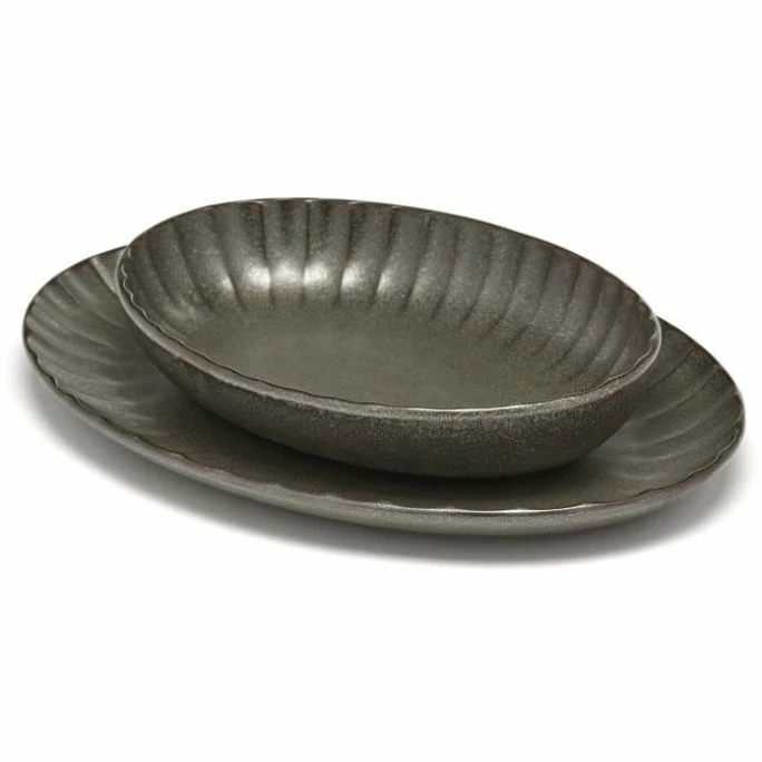 Best Pirce 🛒 Serax Inku Servierschüssel Oval - 19x13 Cm - Höhe 3,7 Cm - Grün 👏 5 Best Pirce 🛒 Serax Inku Servierschüssel Oval - 19x13 Cm - Höhe 3,7 Cm - Grün 👏 - Image 3
