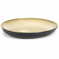 Best deal 🔔 Serax Terres De Reves Servierschale - ø 29,5 Cm - Höhe 5 Cm - Nebelgrau / Dunkelblau ⌛