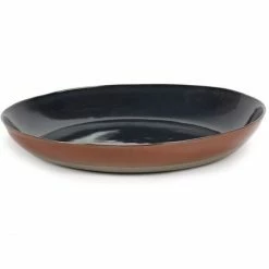 Flash Sale 😍 Serax Terres De Reves Servierschale - ø 35,5 Cm - Höhe 6 Cm - Dunkelblau / Rost ⭐
