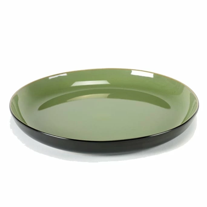 Budget ✨ Serax Pure Schale - ø 29 Cm - Höhe 3,5 Cm - Meergrün/schwarz ⭐ 3 Budget ✨ Serax Pure Schale - ø 29 Cm - Höhe 3,5 Cm - Meergrün/schwarz ⭐