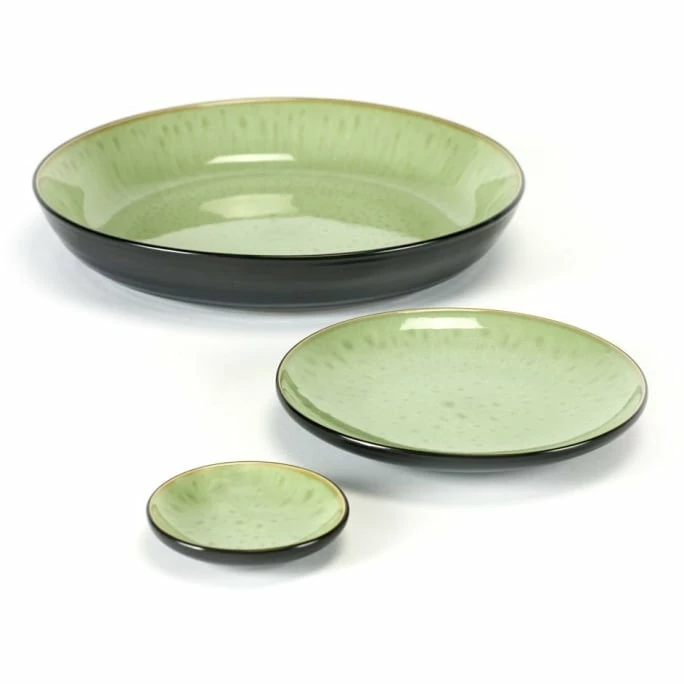 Budget ✨ Serax Pure Schale - ø 29 Cm - Höhe 3,5 Cm - Meergrün/schwarz ⭐ 5 Budget ✨ Serax Pure Schale - ø 29 Cm - Höhe 3,5 Cm - Meergrün/schwarz ⭐ - Image 3