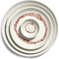 Cheapest 💯 Serax Feast By Ottolenghi Schale 8er Set - 8 Schalen à ø 7,5 Cm - Höhe 2 Cm - Weiß Swirl-stripes Rot 🎁 -Rosendahl-Shop unnamed file 836
