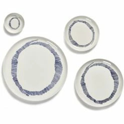 Cheap 🌟 Serax Feast By Ottolenghi Schale 4er Set - 4 Schalen à ø 11,5 Cm - Höhe 2 Cm - Weiß Swirl-stripes Blau 🤩 -Rosendahl-Shop unnamed file 858
