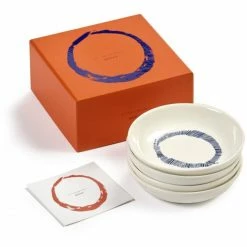 Cheap 🌟 Serax Feast By Ottolenghi Schale 4er Set - 4 Schalen à ø 11,5 Cm - Höhe 2 Cm - Weiß Swirl-stripes Blau 🤩 -Rosendahl-Shop unnamed file 860