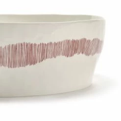Best Pirce ⌛ Serax Feast By Ottolenghi Salatschüssel - ø 28,5 Cm - Höhe 9,5 Cm - Weiß Swirl-stripes Rot 😀 -Rosendahl-Shop unnamed file 882