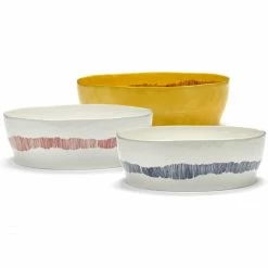 Best Pirce ⌛ Serax Feast By Ottolenghi Salatschüssel - ø 28,5 Cm - Höhe 9,5 Cm - Weiß Swirl-stripes Rot 😀 -Rosendahl-Shop unnamed file 884