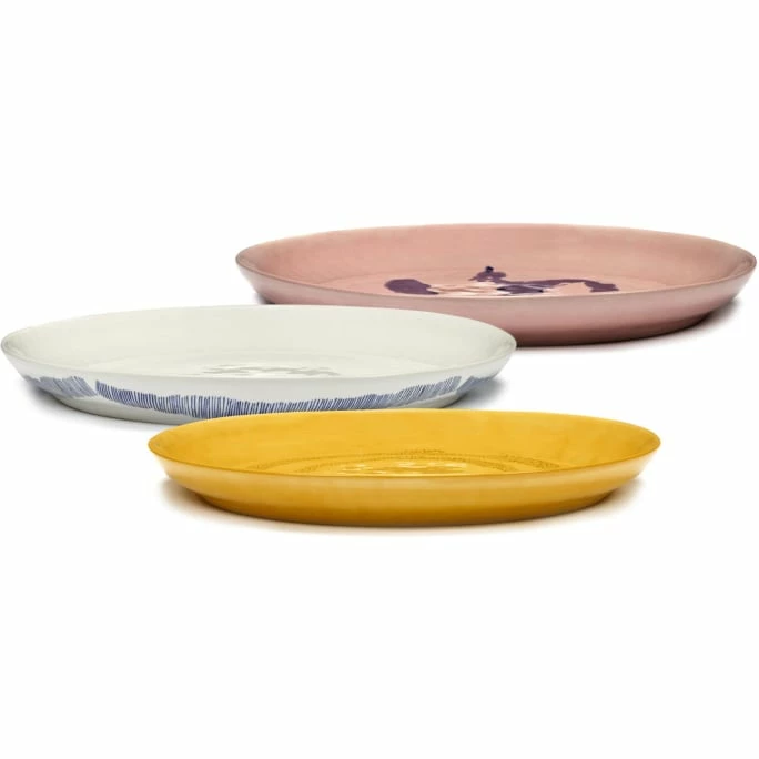 Outlet 🔥 Serax Feast By Ottolenghi Servierschüssel - ø 35 Cm - Höhe 4 Cm - Weiß Swirl-stripes Blau 👍 5 Outlet 🔥 Serax Feast By Ottolenghi Servierschüssel - ø 35 Cm - Höhe 4 Cm - Weiß Swirl-stripes Blau 👍 - Image 3